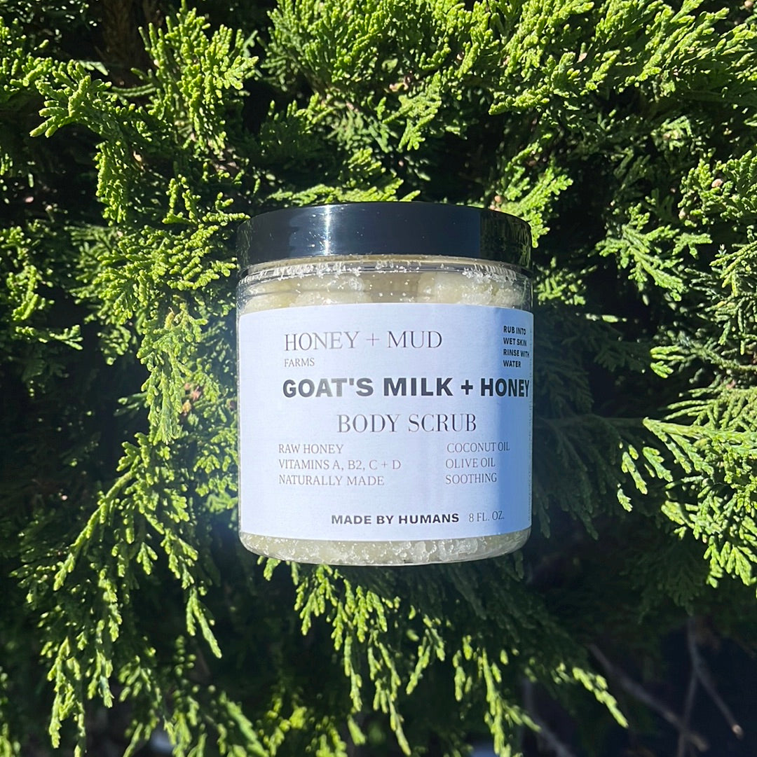 Goat’s Milk + Honey Body Scrub 8oz.
