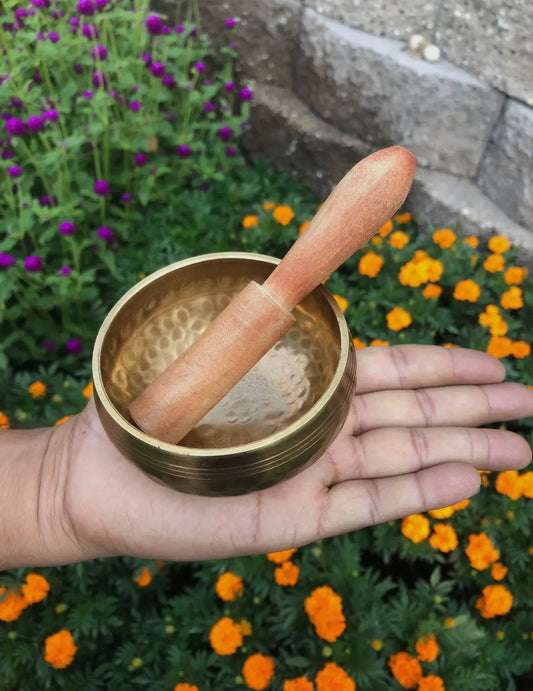 High Vibration Handmade Tibetan Singing Sound Bowl Small Travel Size