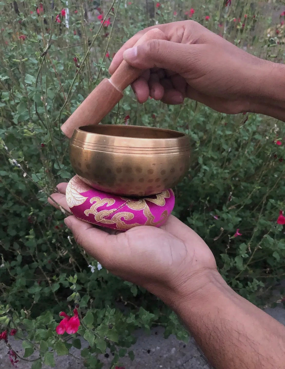 Himalayan Singing Bowl For Meditation + Stress Relief.