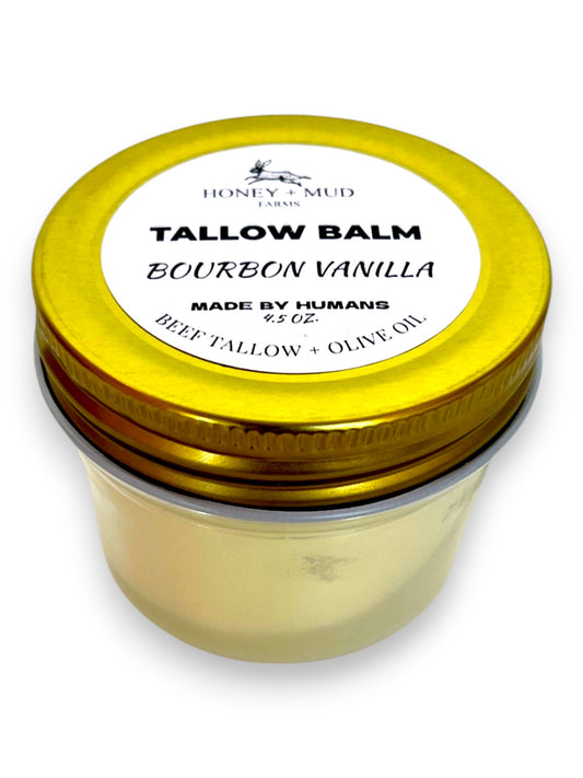 Bourbon Vanilla Tallow Balm — 4.5oz