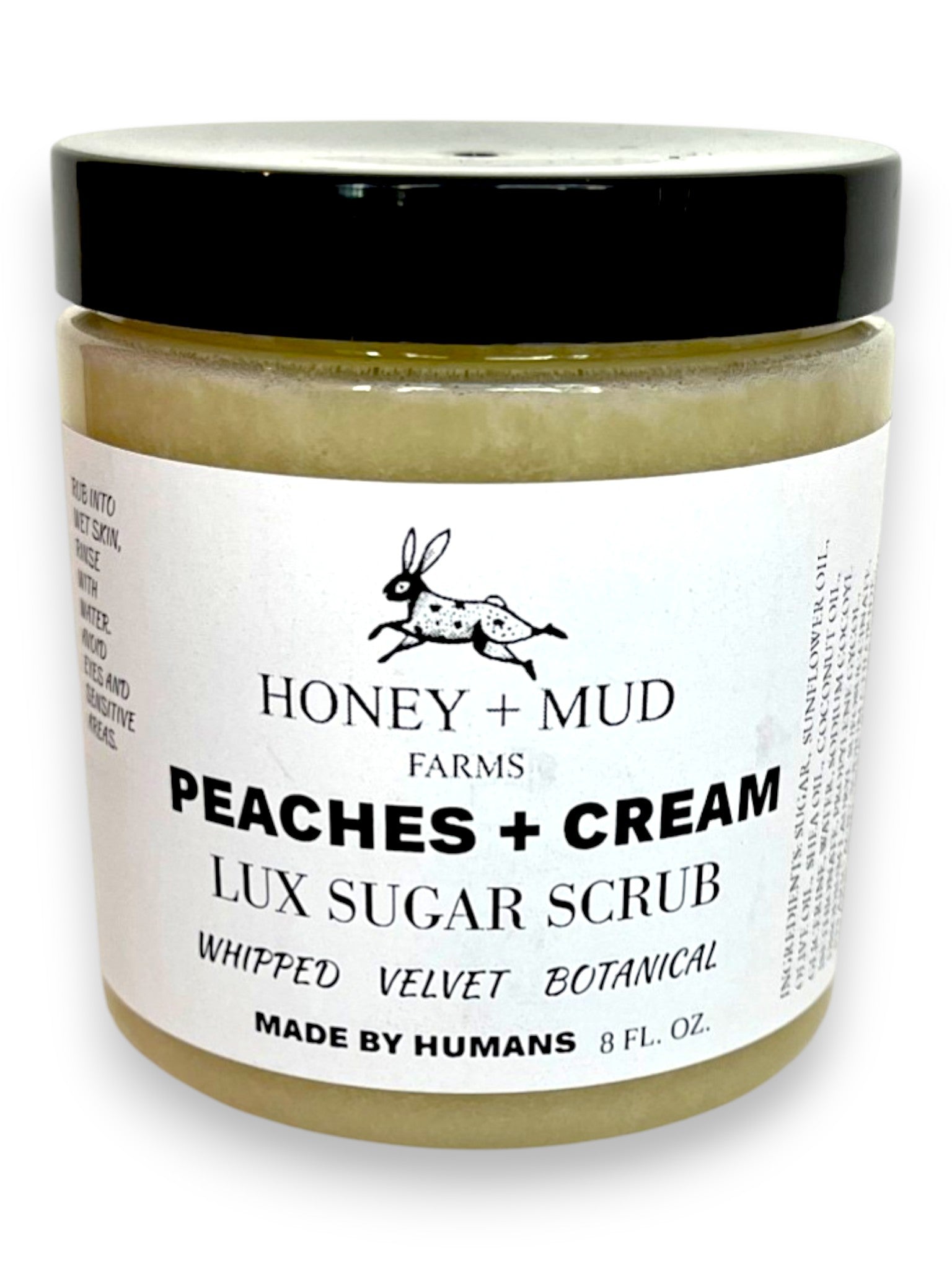 Peaches + Cream Lux Sugar Scrub — 8oz