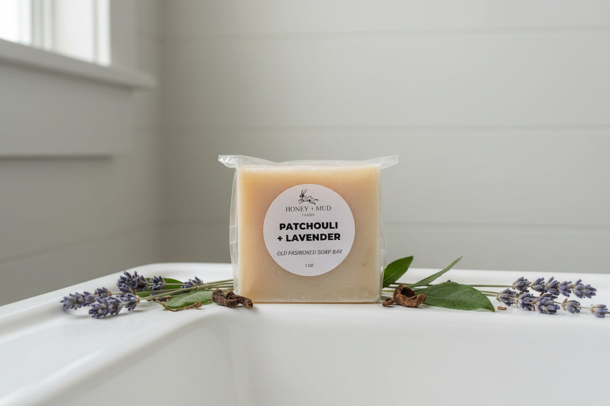 Patchouli + Lavender Soap Bar
