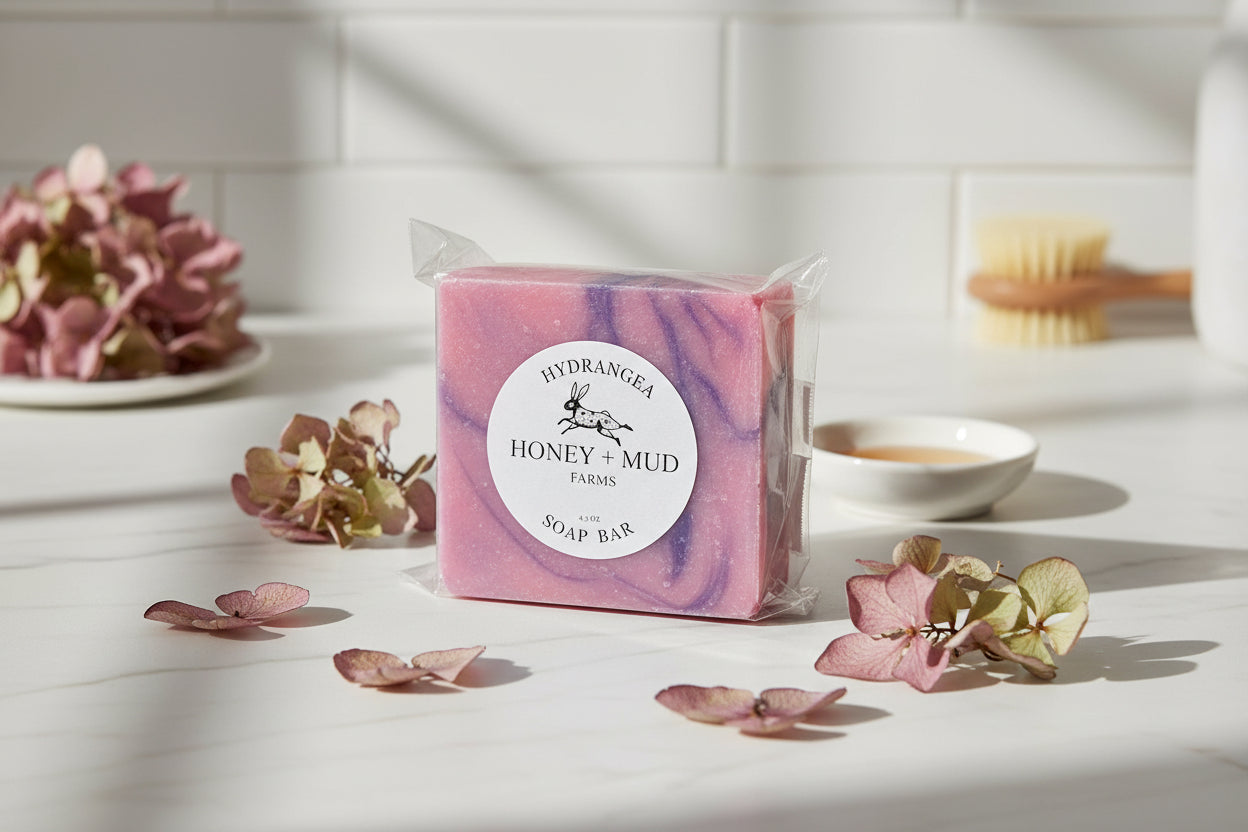 Hydrangea Soap Bar